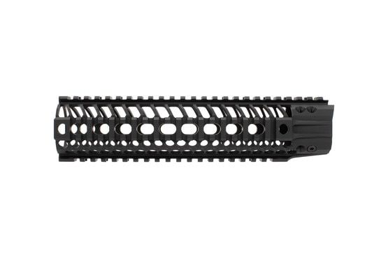 The Spikes Tactical quad rail BAR2 handguard features weight reducing cuts